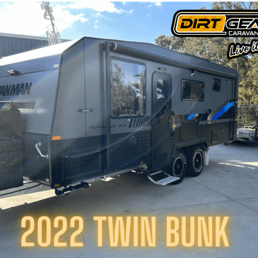 2022 Woody Twin Bunk | Caravan Hire NSW | Dirt Gear Caravan Hire